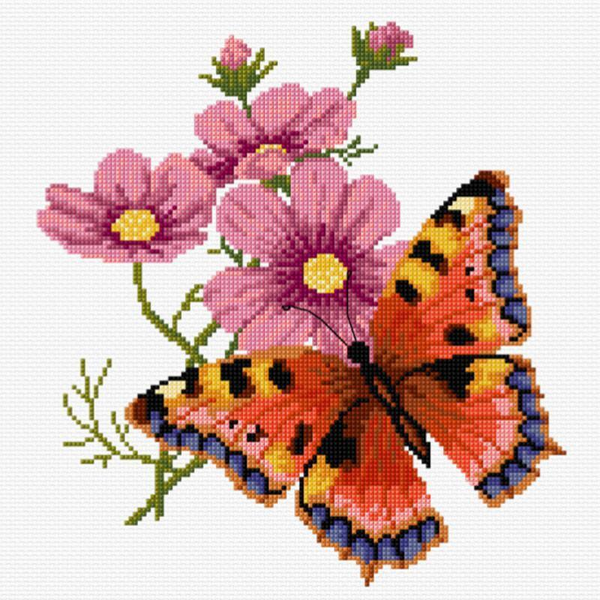 Butterfly Cross Stitch Kit 577114 by DMC