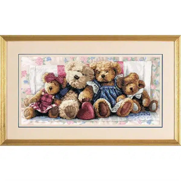 A Row of Love Cross Stitch Kit 35039 Gold Collection by Dimensions