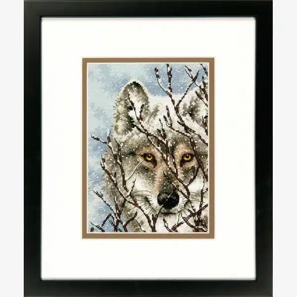 Wolf - Dimensions Gold Collection Petites Cross Stitch Kit 70-65131