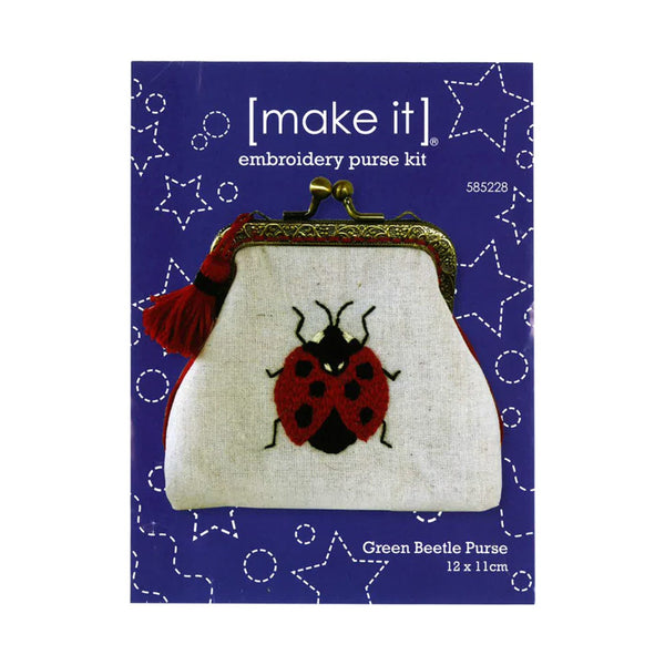 Make it - Embroidery Purse Kit - Ladybug