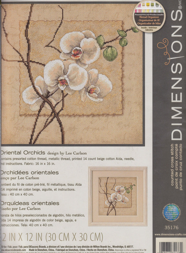 Oreintal Orchids - Dimensions Cross Stitch Kit 35176