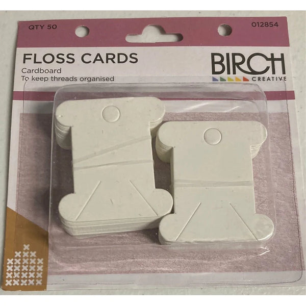 Birch Floss Cards - Cardboard (50)