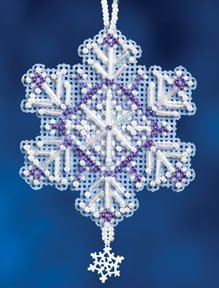 Amethyst Crystal - Mill Hill Snow Crystals Charmed Beaded Ornament Kit (MH16-2303)