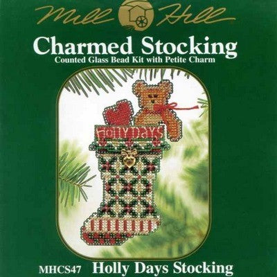 Holly Days Stocking - Mill Hill Beaded Ornament Cross Stitch Kit (MHCS47)