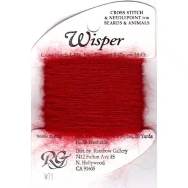 Rainbow Gallery Wisper - Dark Red W71