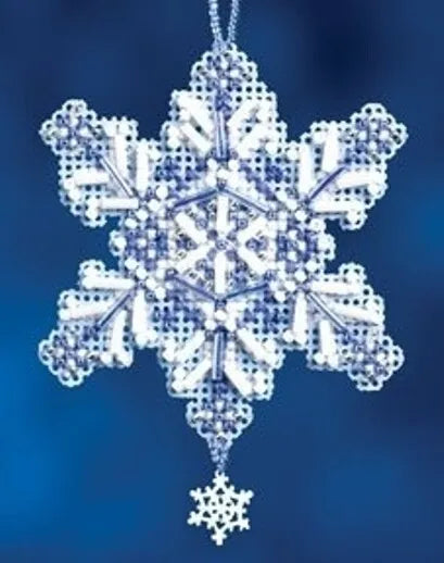 Sapphire Crystal - Mill Hill Snow Crystals Charmed Beaded Ornament Kit (MH16-2304)