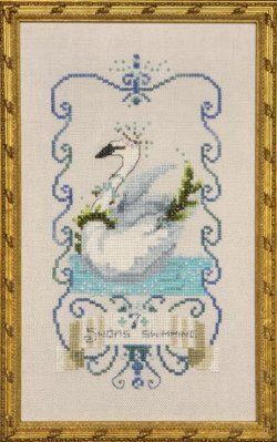 12 Days of Christmas - Seven Swans a Swimming NC147 by Nora Corbett - Mirabilia Designs