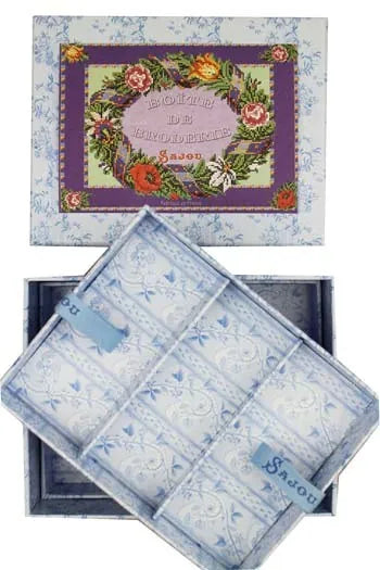 Sajou Vintage Storage Box - Embroidery Purple Label