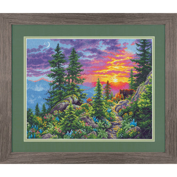 Sunset Mountain Trail Cross Stitch Kit 70-35383 Gold Collection by Dimensions