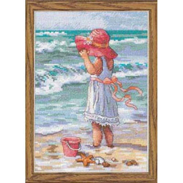 Girl at the Beach - Dimensions Gold Collection Petites Cross Stitch Kit 65078