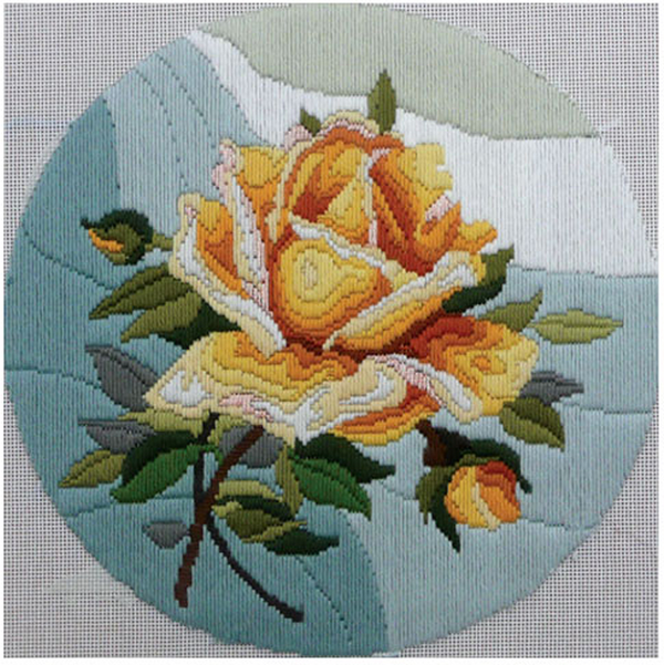 Yellow Rose Long Stitch Kit FLS-5001 by Country Threads