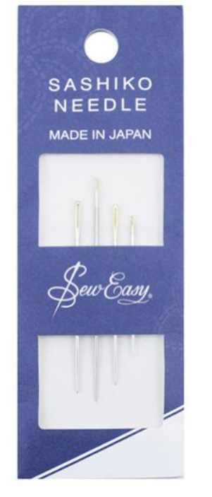 Sew Easy Sashiko Needles 4 Pack with Threader