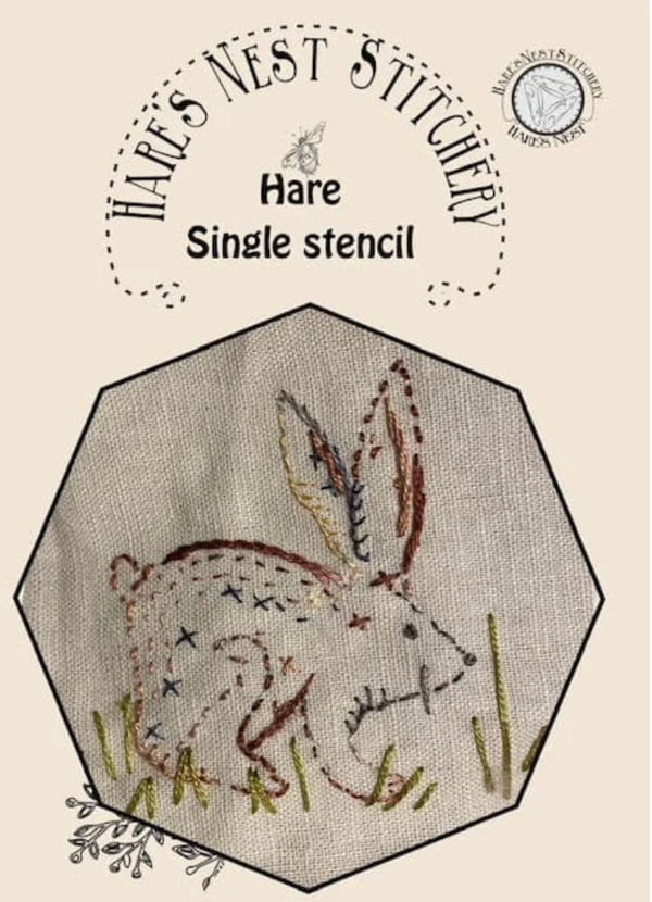 Hare Single Stencil by Hares Nest Stitcher