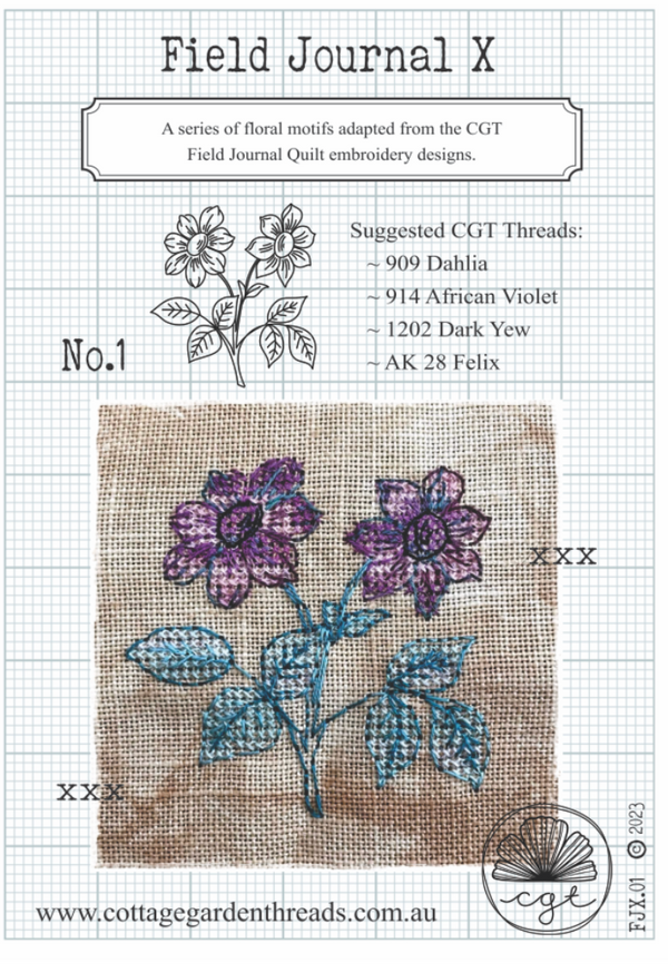 Field Journal X No.1 by Cottage Garden Threads