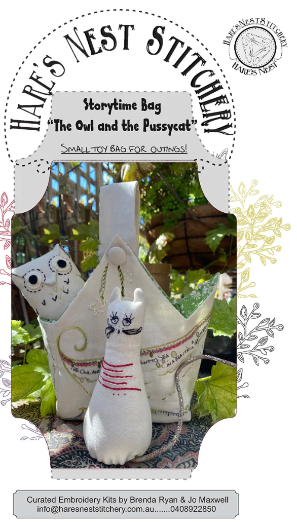 Story Time Bag Owl and the Pussycat by Hares Nest Stitcher