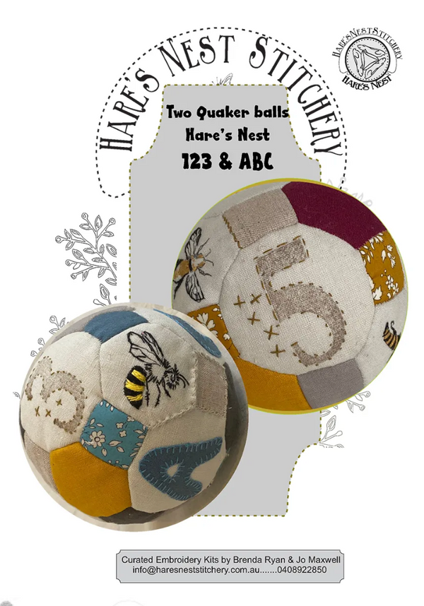 Quaker Ball 123 & ABC by Hares Nest Stitcher