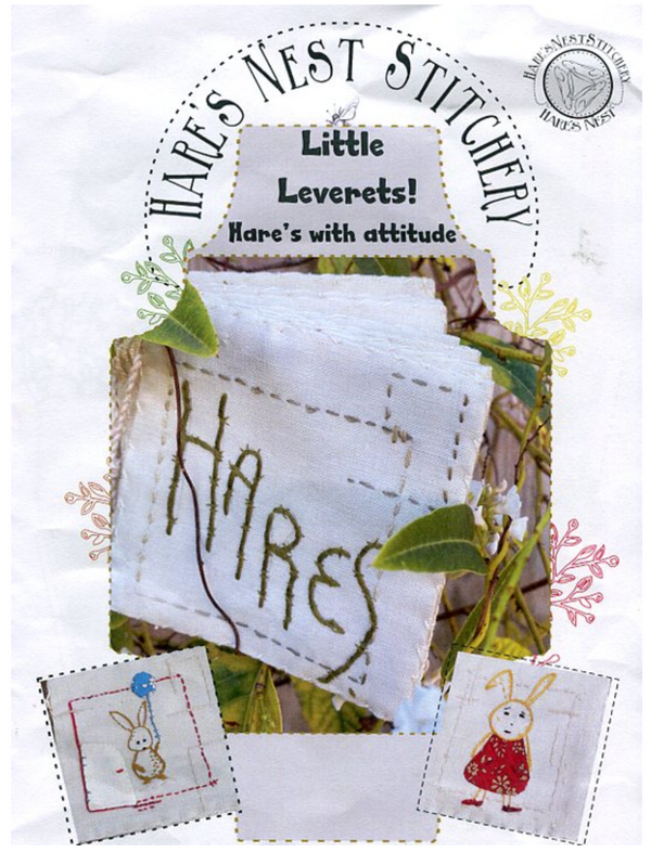 Little Leverets Hares with Attitude Textile Book Kit by Hares Nest Stitcher