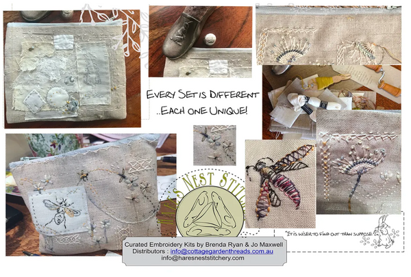 Rambling Stitcher Purse Kit by Hares Nest Stitcher