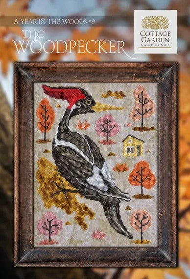 A Year in the Woods #9 - The Woodpecker (CGS 1090) by Cottage Garden Samplings
