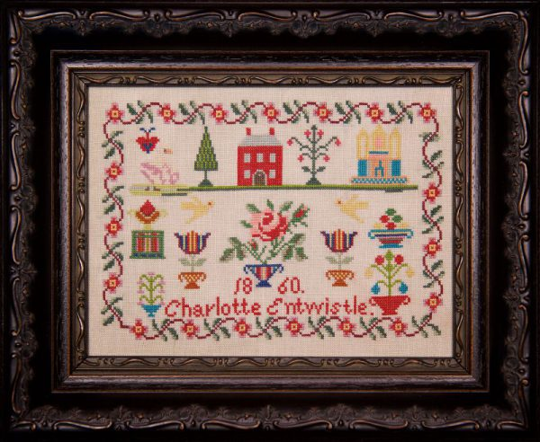 Charlotte Entwistle 1860 by Hands Across the Sea Samplers