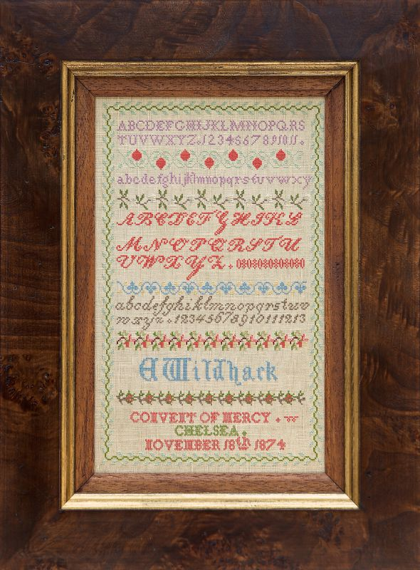Emily Wildhack 1874 by Hands Across the Sea Samplers