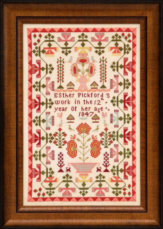 Esther Pickford 1847 by Hands Across the Sea Samplers