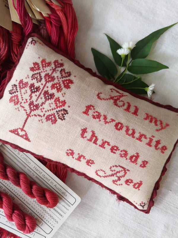 All my red threads by Mojo Stitches