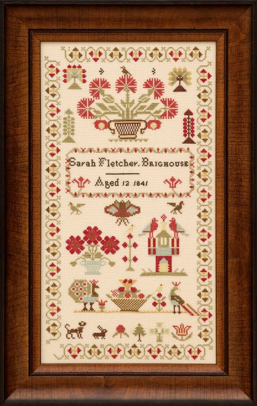 Sarah Fletcher 1841 by Hands Across the Sea Samplers