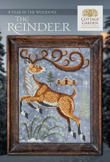 A Year in the Woods #12 - The Reindeer (CGS 1095) by Cottage Garden Samplings