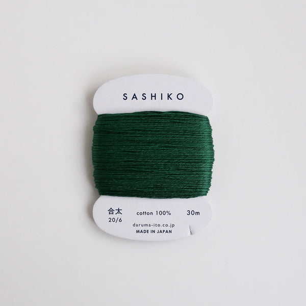 Sashiko Thread 30m 6 Ply - Green 208