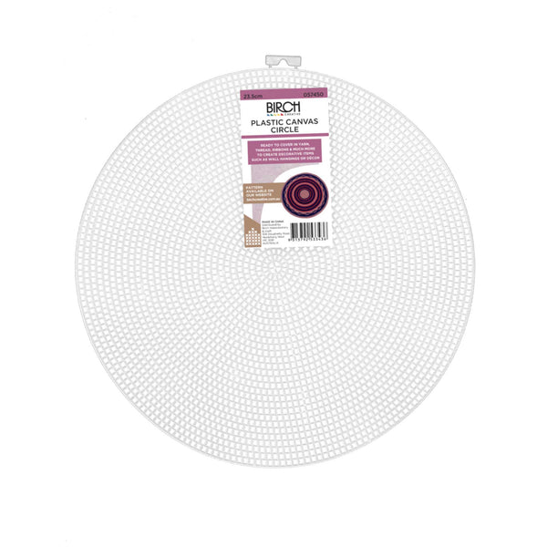 Plastic Canvas Circle 23.5cm Diameter 7 count by Birch  057450