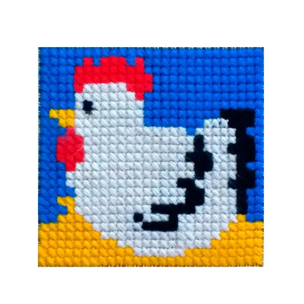 Chicken Cross Stitch Kit by Gobelin L 06.2