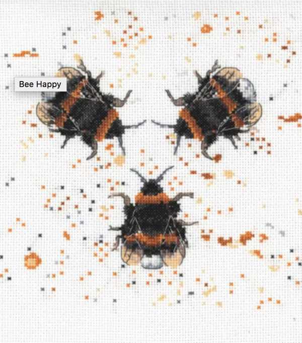 Bee Happy - Bree Merryn Fine Art Cross Stitch Kit by My Cross Stitch BMCS02