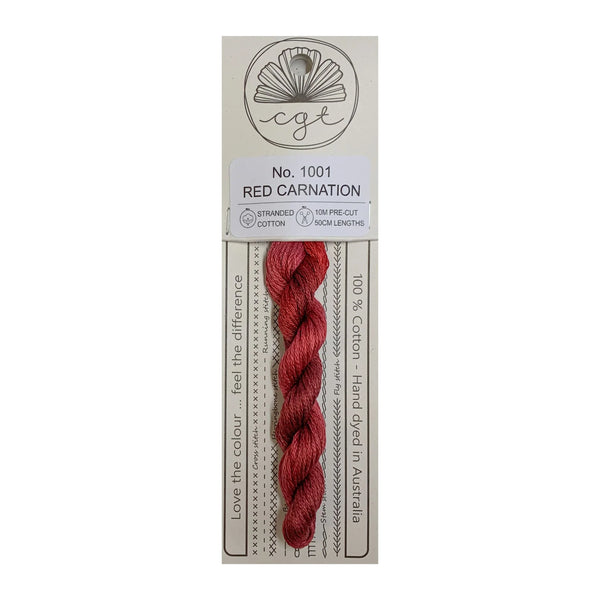 Cottage Garden Threads Stranded Red Carnation 1001