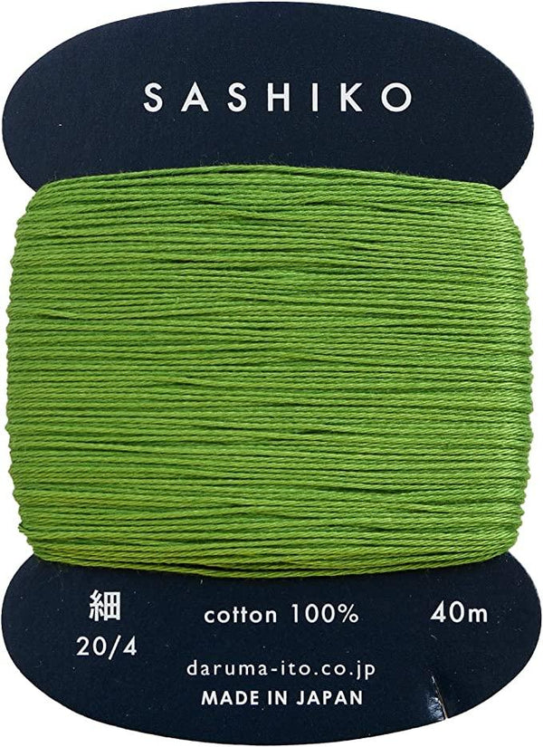 Sashiko Thin Thread 40m - Spring Green 227