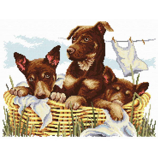 Wash-day Kelpies FJP-1031 by Country Threads