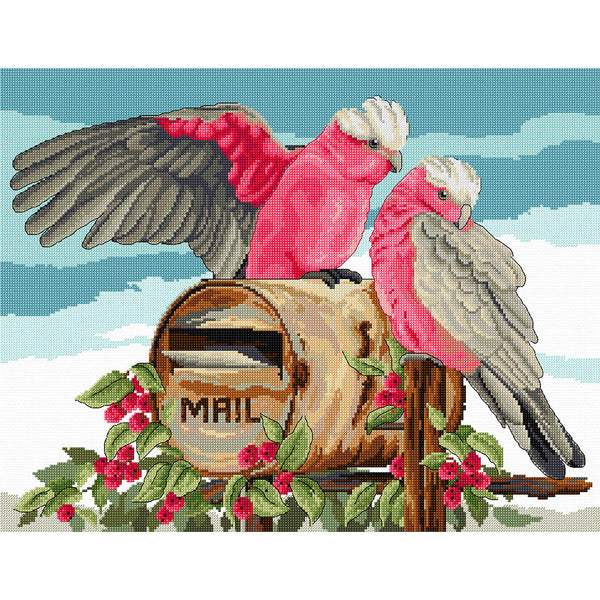 Air Mail - Galahs FJP-1085 by Country Threads