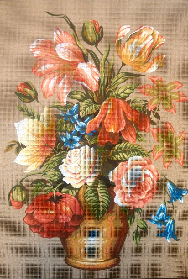 Flowers C 919- Tapestry Canvas by Diamant