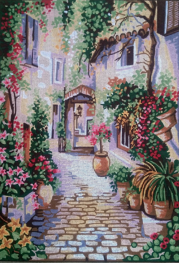 Cobblestone Lane Tapestry Canvas by Gobelin L 14.812