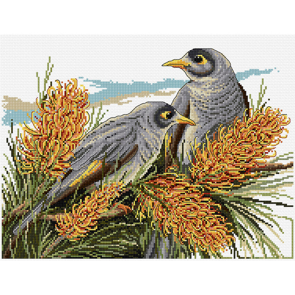 Noisy Miner Birds FJP-1106 by Country Threads