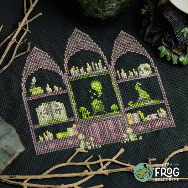 Witchy Workspace by Fine Frog Stitching