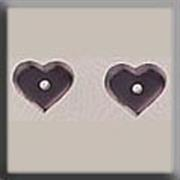 Mill Hill - Glass Treasures - 12236 Very Petite Flat Heart Amethyst