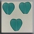 Mill Hill - Glass Treasures - 12276 Channeled Heart Matte Emerald