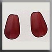 Mill Hill - Glass Treasures - 12280 Pearshape Bead Matte Dark Rose