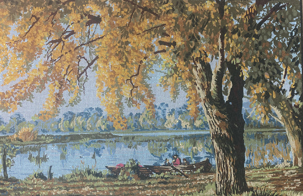 On the Lake - Tapestry Canvas by Collection D'Art 12978