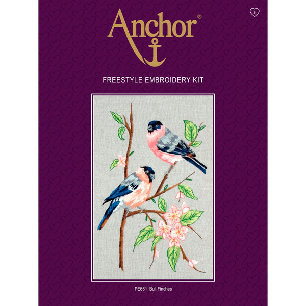 Bull Finches Freestyle Embroidery Kit PE651 by Anchor