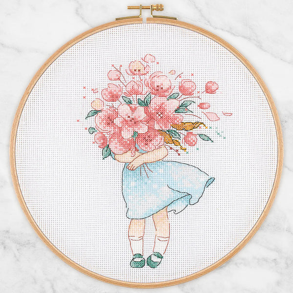 Flower Bouquet Cross Stitch Kit by Tuva E2609