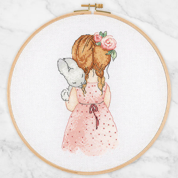 Sleeping Bunny Cross Stitch Kit by Tuva E2602