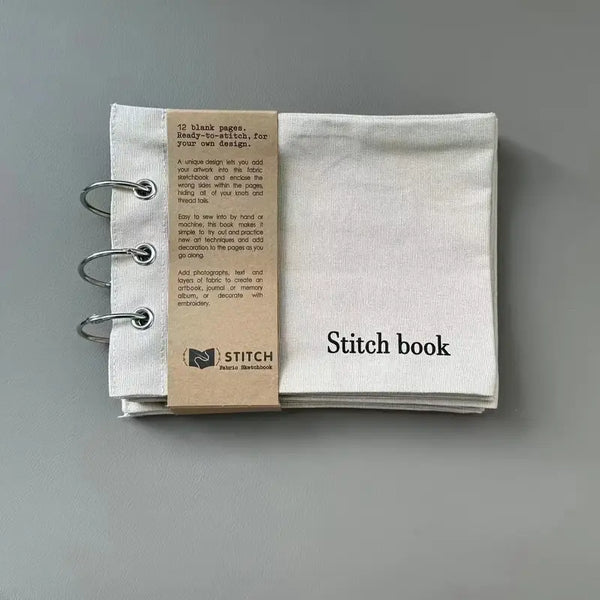 Stitch Book - Ready to Stitch Canvas Fabric Book (Stone)