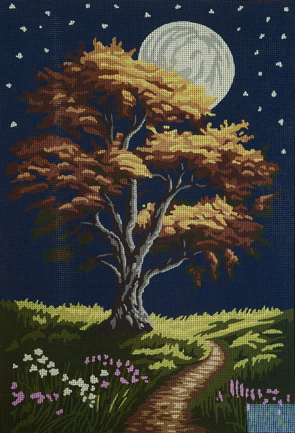 Tree in the Evening Tapestry Canvas by Gobelin L 14.886